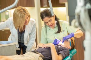 Oral Health With Dr. Adriana and her patient